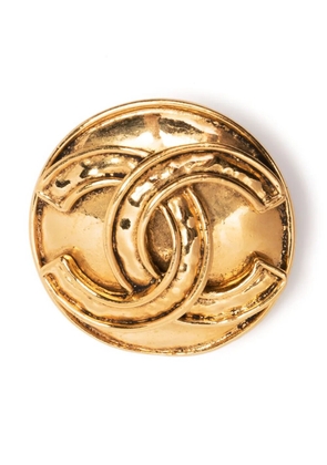 CHANEL Pre-Owned 1994 CC medallion brooch - Gold