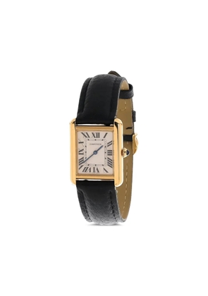 Cartier 2004-2021 Gold Tank Solo 31mm - White