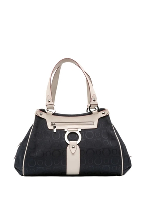 Ferragamo Pre-Owned 2000-2025 Gancini Canvas shoulder bag - Blue