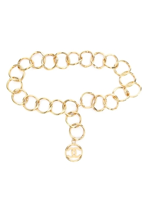 CHANEL Pre-Owned 1984-1990s CC chain-link belt - Gold