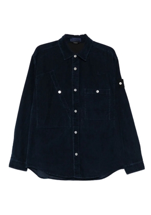 Stone Island Compass-badge corduroy shirt - Blue
