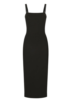Dolce & Gabbana Milano-stitch midi dress - Black