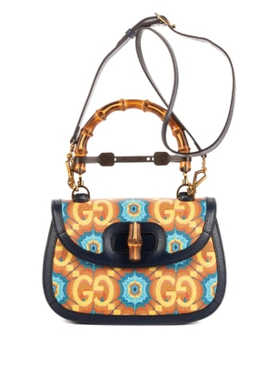 Gucci Pre-Owned medium Bamboo kaleidoscope-print tote bag - Orange