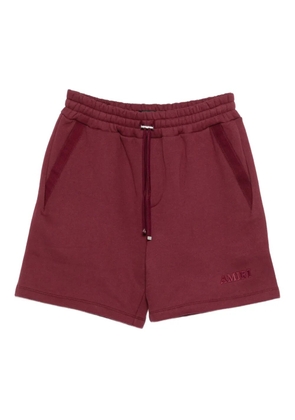 AMIRI drawstring logo-embroidery track shorts - Red