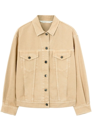 Palm Angels GD Loose Bull denim jacket - Neutrals