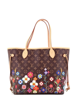 Louis Vuitton Pre-Owned x Takashi Murakami Neverfull NM Flowers Monogram Canvas MM tote bag - Brown