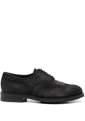 Santoni suede lace-up shoes - Grey