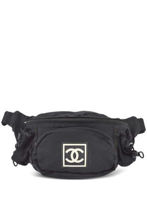 CHANEL Pre-Owned 2003 interlocking CC-appliqué belt bag - Black