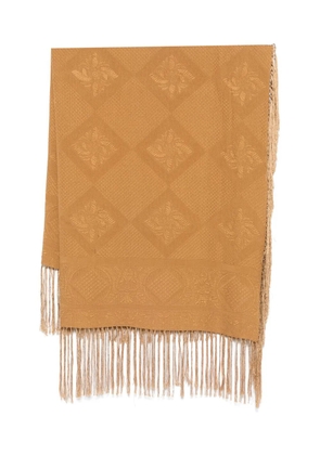 Giorgio Armani Pre-Owned 1990s pattern-jacquard scarf - Brown