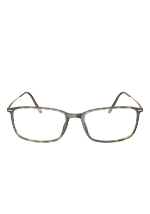 Silhouette rectangle glasses - Brown