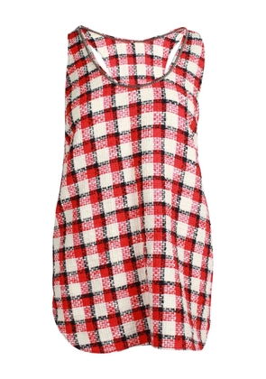 Nº21 plaid racerback top - Red