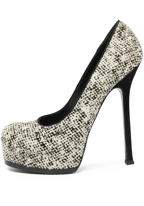 Saint Laurent Pre-Owned 150mm Tribtoo heeled pumps - Neutrals