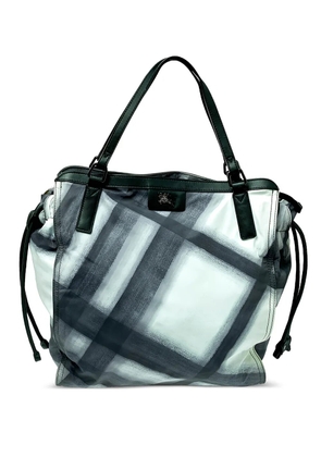 Burberry Pre-Owned check-print tote bag - Black