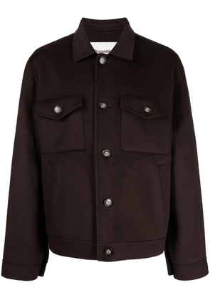 Nanushka Rhys brushed shirt jacket - Brown