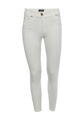 Elisabetta Franchi slim-fit trousers - White