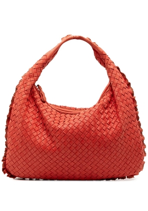 Bottega Veneta Pre-Owned 2000-2007 Small Perforated Nappa Intrecciato Veneta hobo bag - Red