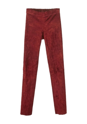 JOSEPH Pre-Owned stretch-suede leggings - Red