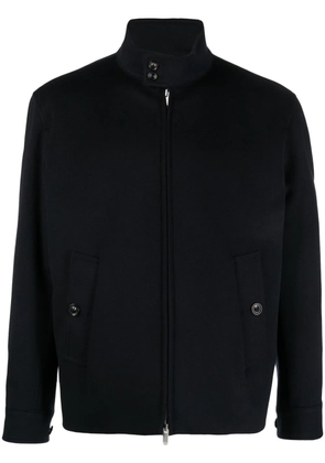 Lardini high-neck wool jacket - Blue