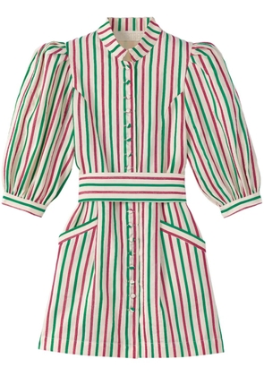 DESTREE Amoako stripe-print dress - Pink