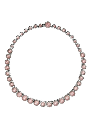 Larkspur & Hawk rhodium-plated Catherine Round necklace - Silver
