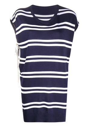 MM6 Maison Margiela striped pattern T-shirt - Blue