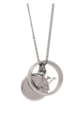 Louis Vuitton Pre-Owned 2016 monogram ring necklace - Silver