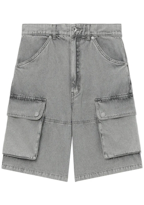 FIVE CM wide-leg cargo denim shorts - Grey
