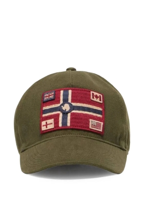 Napapijri flag-patch cap - Green