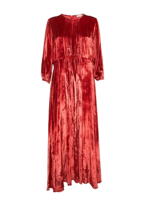 RED Valentino velvet midi dress