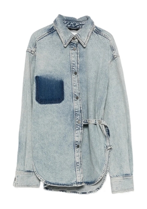 Haikure Bella belted shirt - Blue