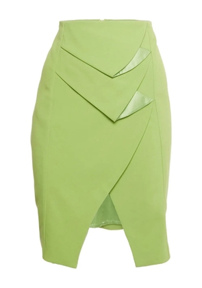 Emporio Armani Pre-Owned slit mini skirt - Green