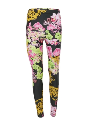 Versace Pre-Owned floral print leggings - Black