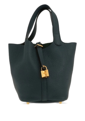 Hermès Pre-Owned 2021 Picotin 18 tightening-strap tote bag - Green