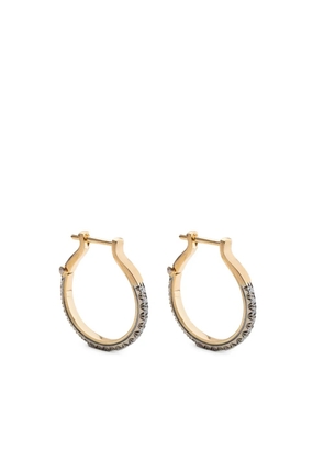 hum 18kt yellow gold Circular diamond earrings