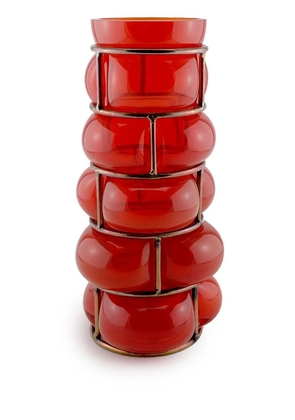 Vanessa Mitrani Brick glass vase - Red