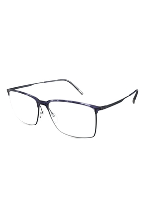 Silhouette rectangle-frame glasses - Blue