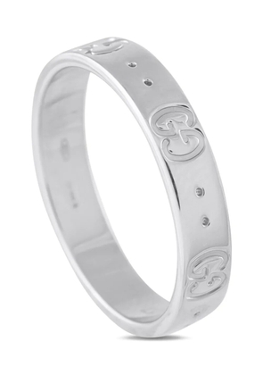 Gucci Pre-Owned 18K white gold Icon ring - Silver