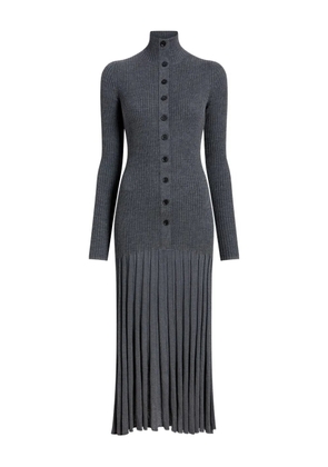 Proenza Schouler ribbed pleated midi day dress - Grey