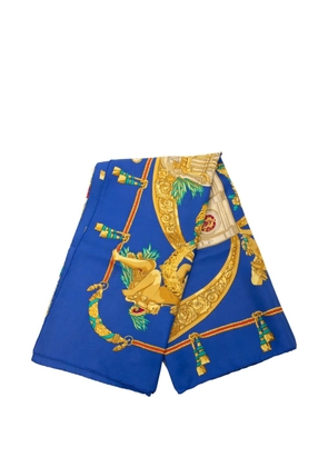 Hermès Pre-Owned 2010-2025 Hommage A Charles Garnier Silk Scarf scarves - Blue