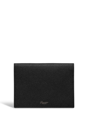Pineider logo business card holder - Black