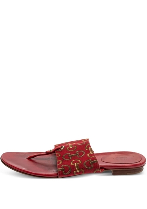 Gucci Pre-Owned Horsebit-pattern sandals - Red