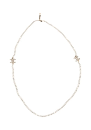 CHANEL Pre-Owned 2020s CC-logo necklace - Gold