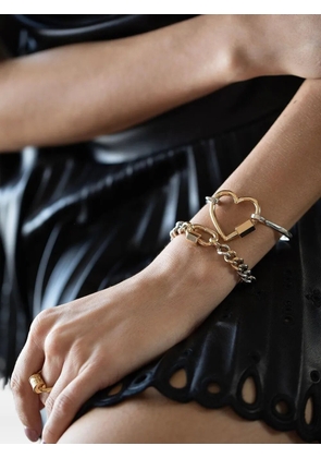 Marla Aaron 14K yellow gold Heartlock pendant