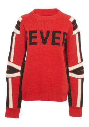 Zadig&Voltaire Amber lettering-embellishment sweater - Red