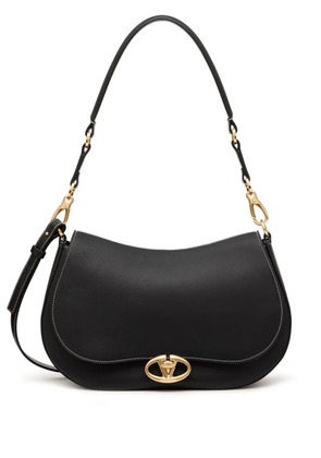 Valentino Garavani medium Ohval leather shoulder bag - Black