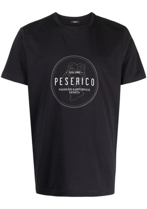 Peserico logo-print cotton T-shirt - Blue