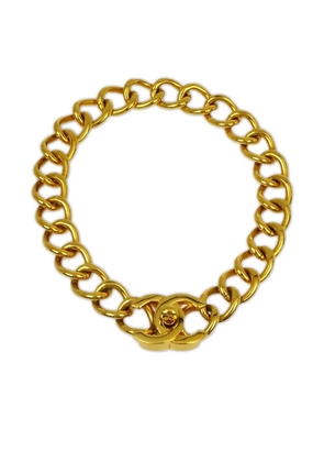CHANEL Pre-Owned 1996 CC turn-lock chain necklace - Gold