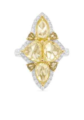 HYT Jewelry 18K yellow and white gold diamond ring - Silver