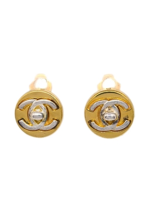 CHANEL Pre-Owned 1997 CC turnlock clip-on earrings - Gold