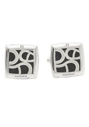 Aigner Vintage logo-embellished cufflinks - Silver